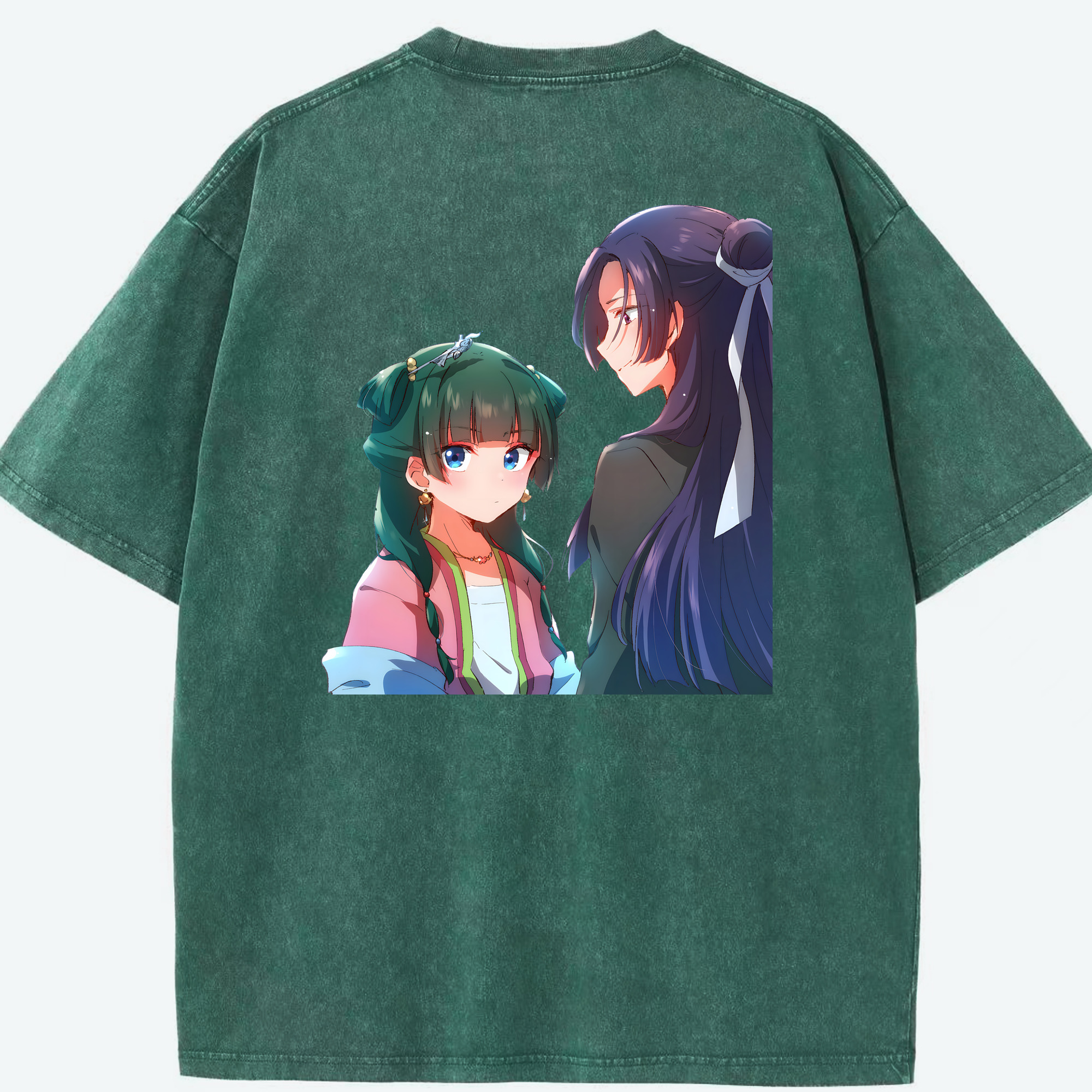 （画像用） 薬屋のひとりごと The Apothecary Diaries 綿100% ヴィンテージ風 半袖Tシャツ（背面プリント）